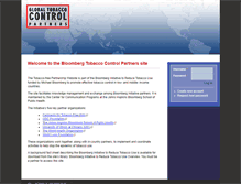 Tablet Screenshot of globaltobaccocontrolpartners.org